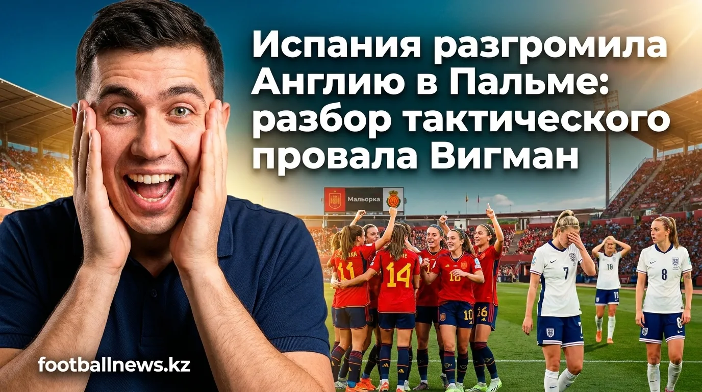 Испания разгромила Англию в Пальме: разбор тактического провала Вигман