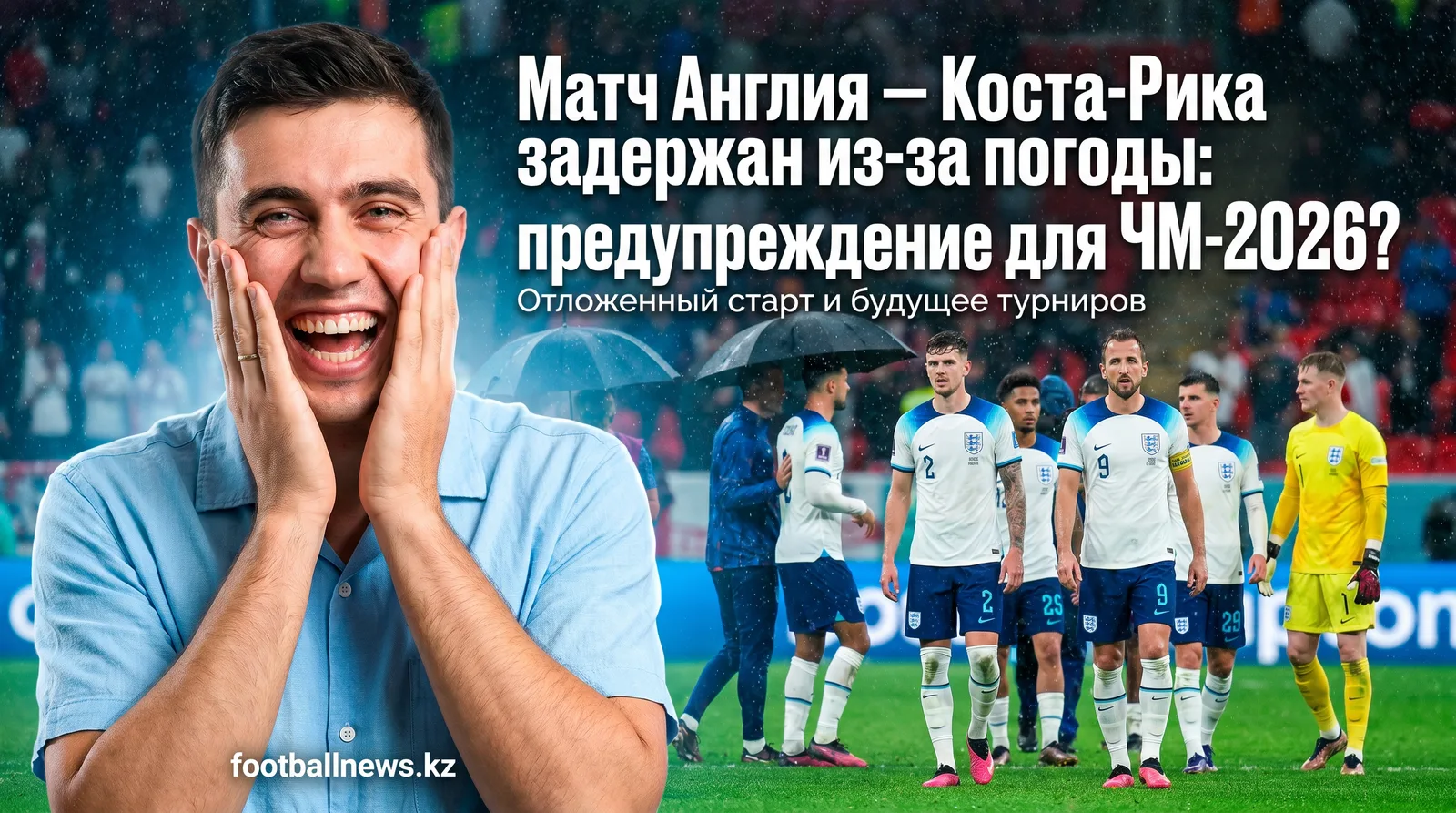 Матч Англия — Коста-Рика задержан из-за погоды: предупреждение для ЧМ-2026?