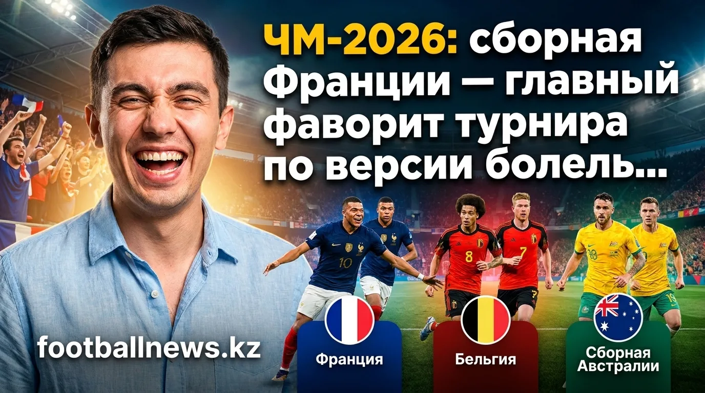 ЧМ-2026: сборная Франции — главный фаворит турнира по версии болельщиков со всего мира
