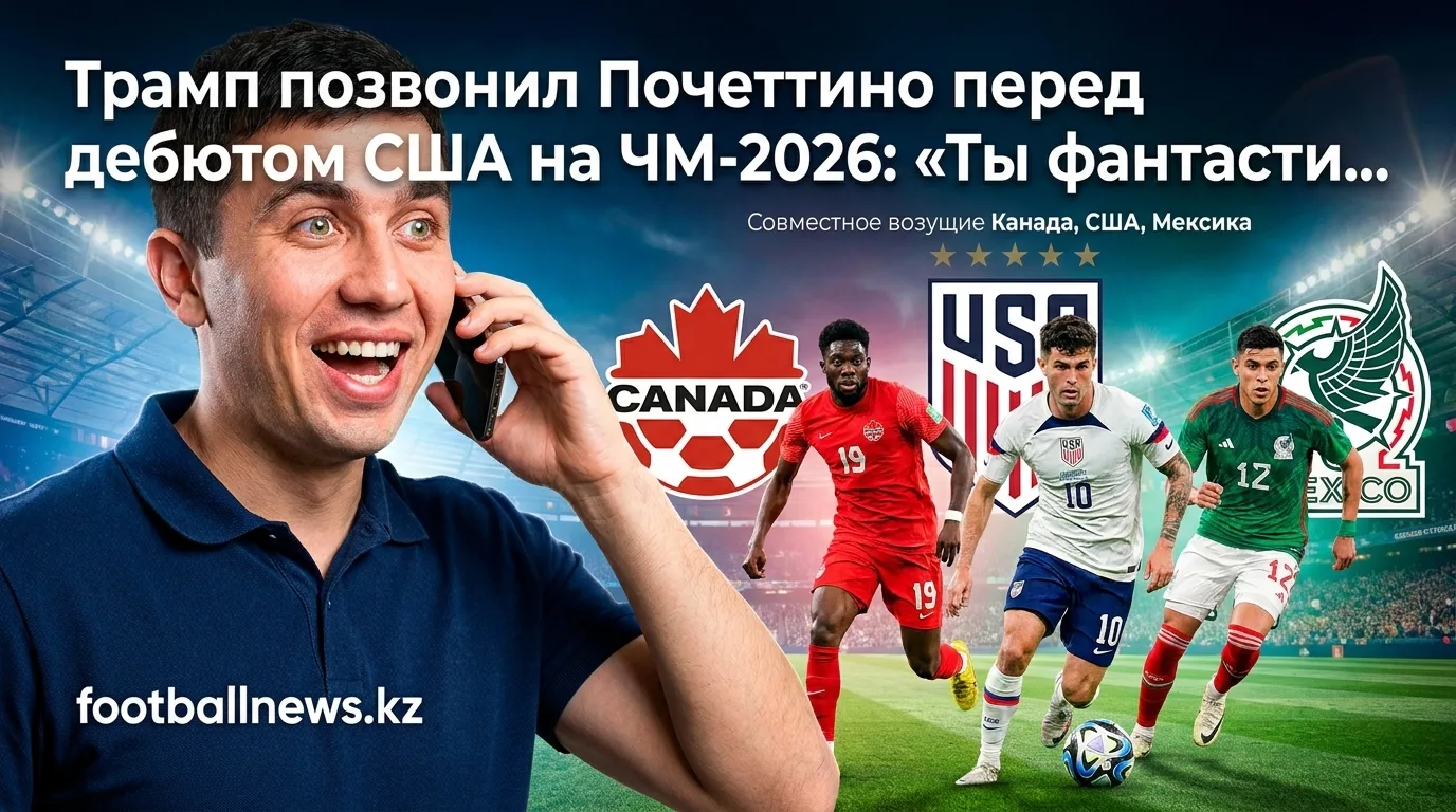 Трамп позвонил Почеттино перед дебютом США на ЧМ-2026: «Ты фантастический парень»
