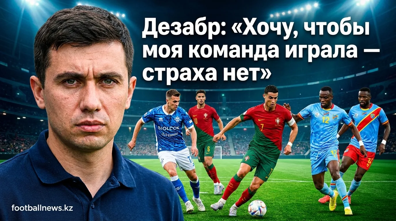 Дезабр: «Хочу, чтобы моя команда играла — страха нет»