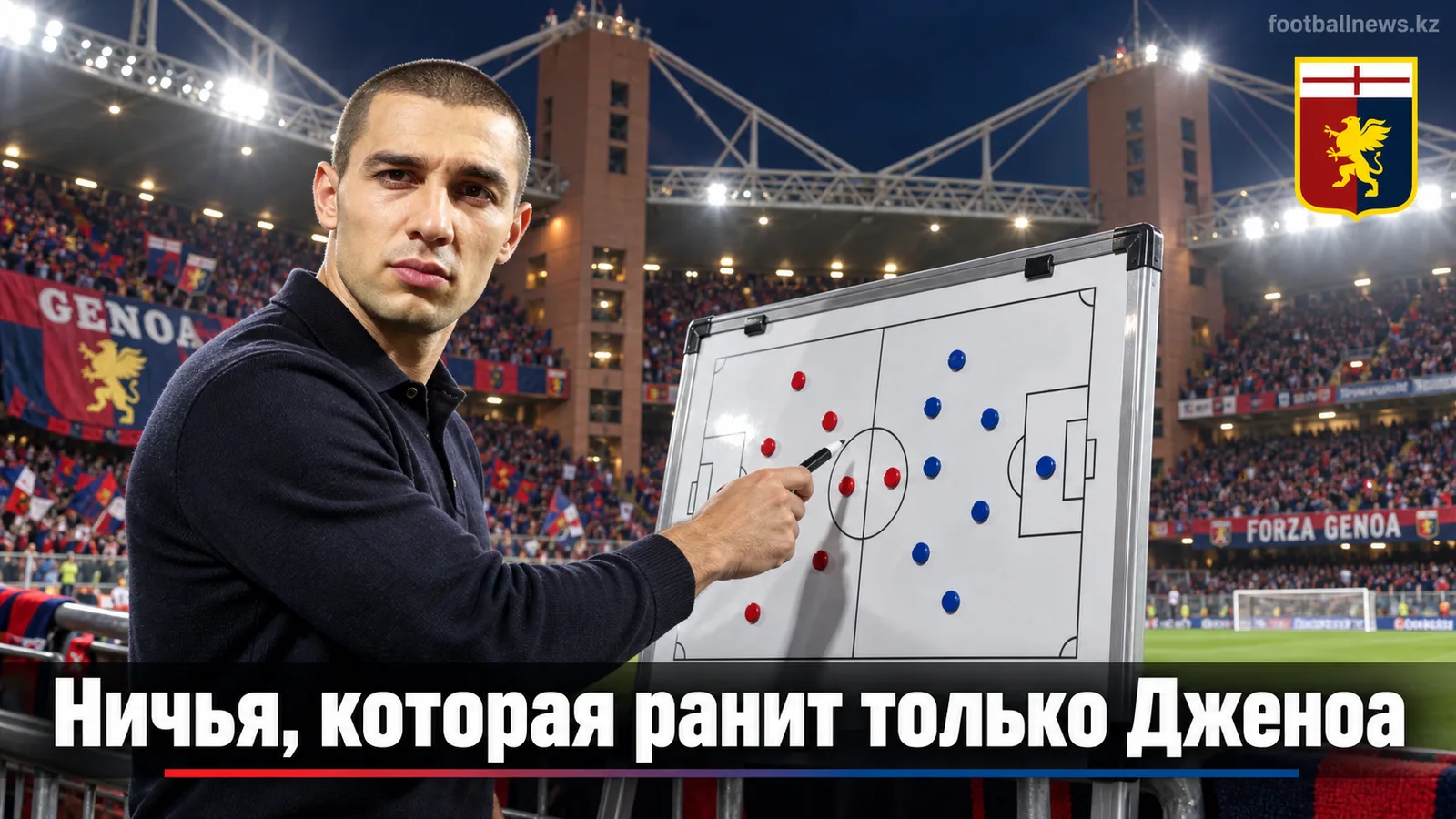 Дженоа — Фрозиноне — 1:1: Коломбо не забил пенальти, «грифоны» набрали первое очко