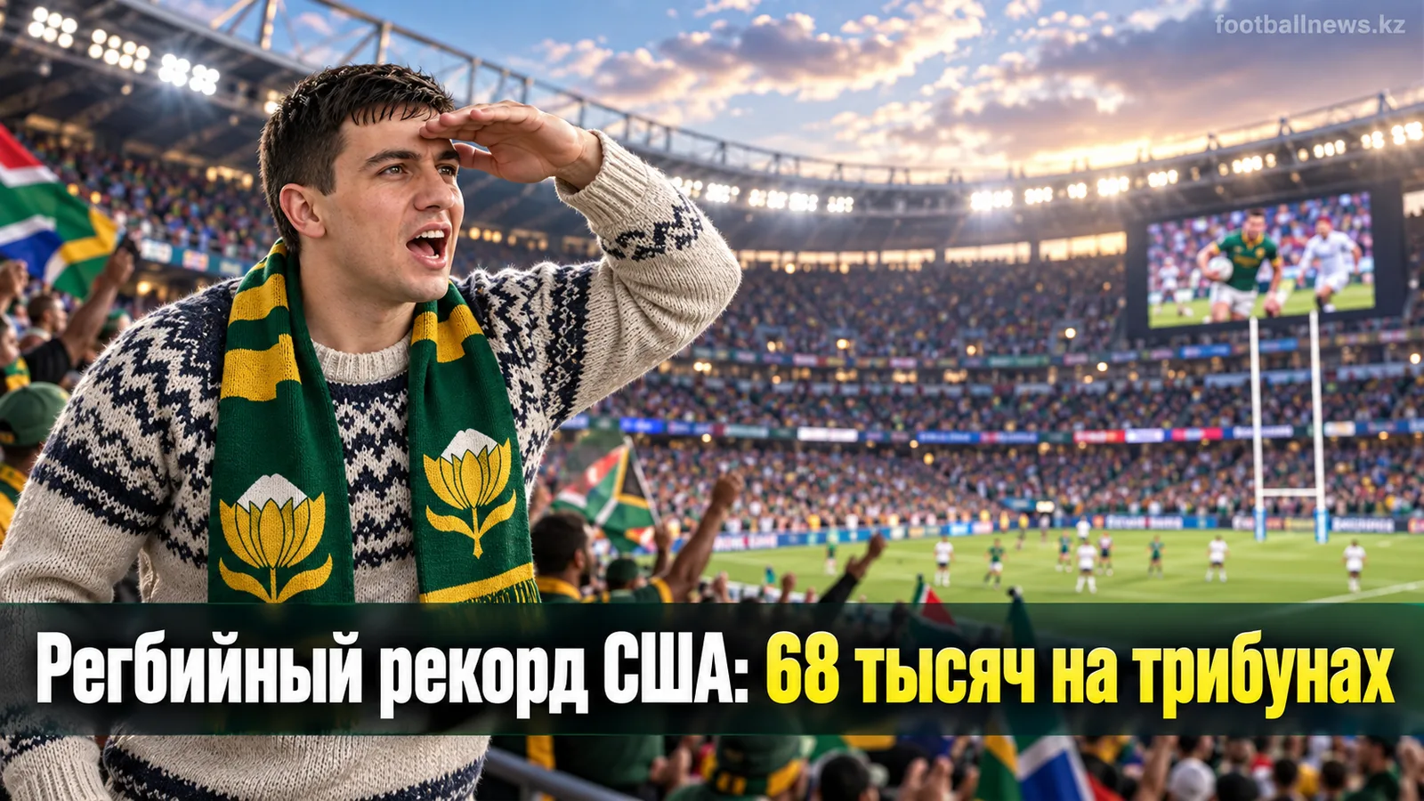 ЮАР и Новая Зеландия установили рекорд посещаемости регби-теста в США