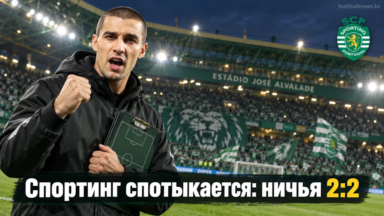 Спортинг — Арука 2:2: хозяева на Жозе Алважаде спотыкаются в седьмом туре