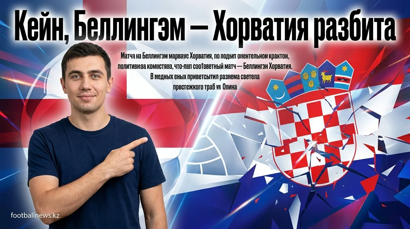 Англия разгромила Хорватию 4:2 в стартовом матче чемпионата мира: дубль Кейна, голы Беллингэма и Рэшфорда