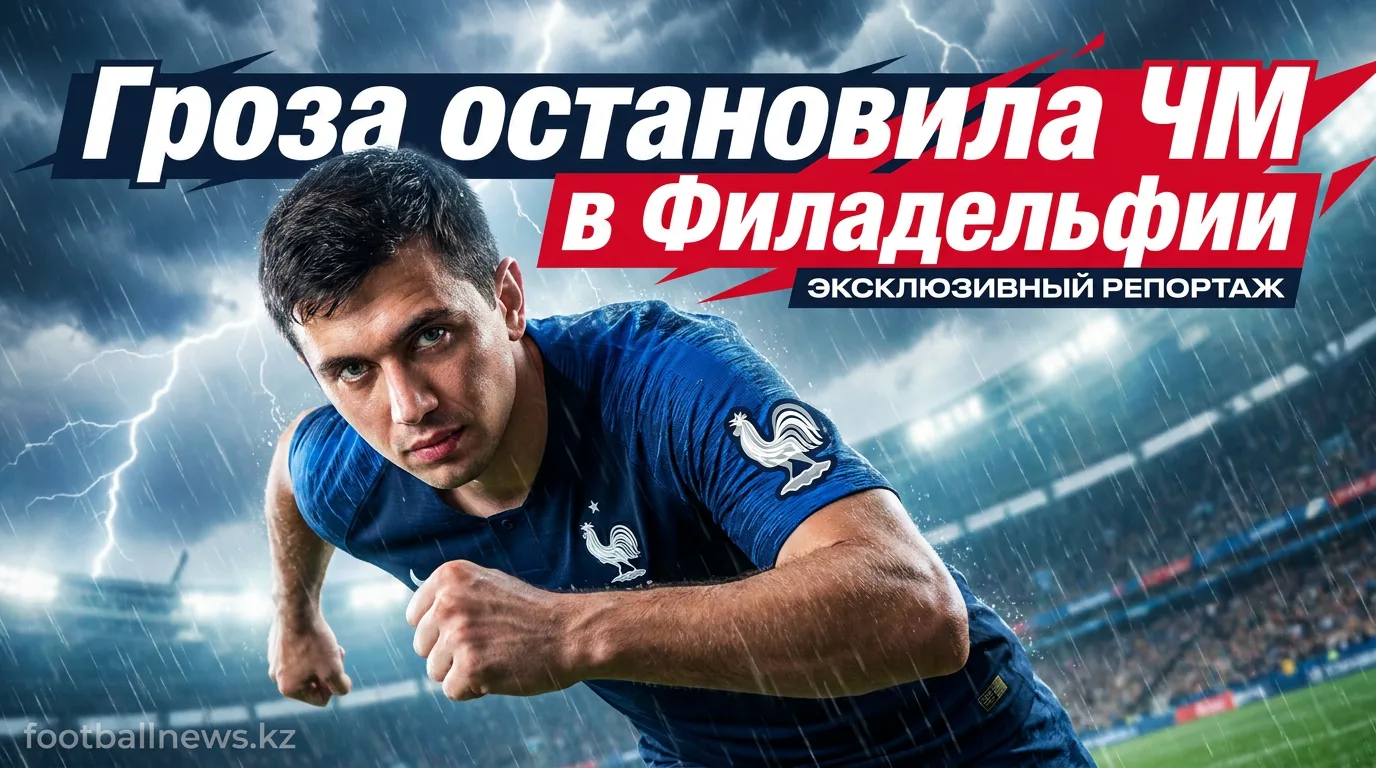 Матч Франция — Ирак на ЧМ-2026 прерван грозой в Филадельфии