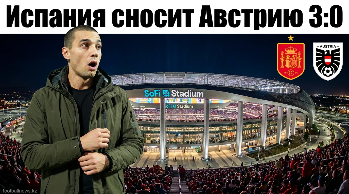 Испания разгромила Австрию 3:0 на ЧМ-2026: обзор матча на СоФай Стэдиум