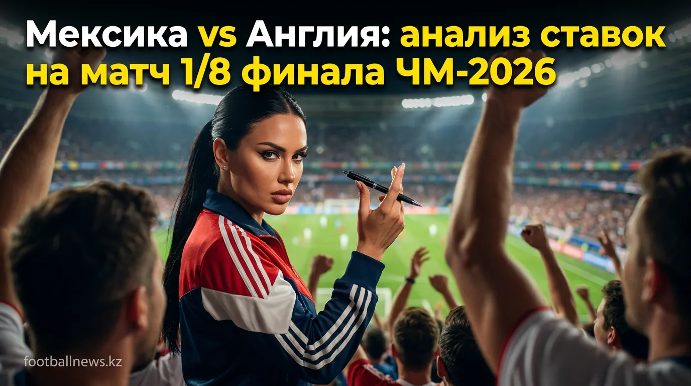 Мексика vs Англия: анализ ставок на матч 1/8 финала ЧМ-2026