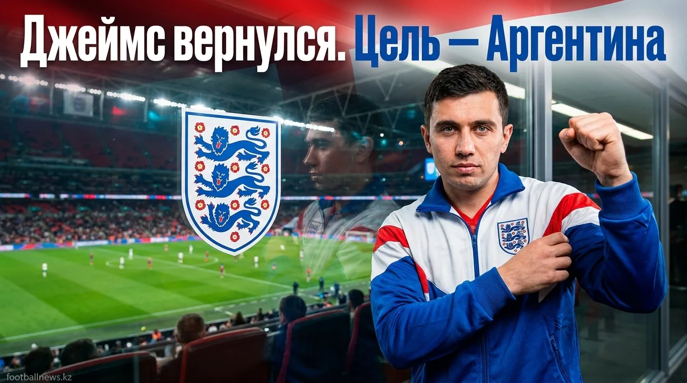Рис Джеймс вернулся в сборную Англии и нацелился на Аргентину на чемпионате мира