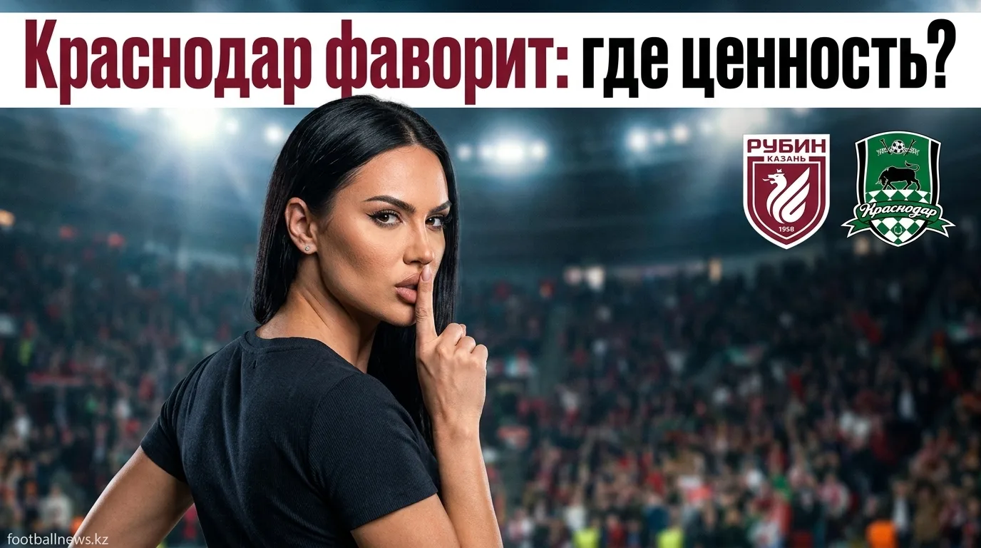 Рубин vs ФК Краснодар: где рынок недооценивает гостей и стоит ли играть двойной шанс