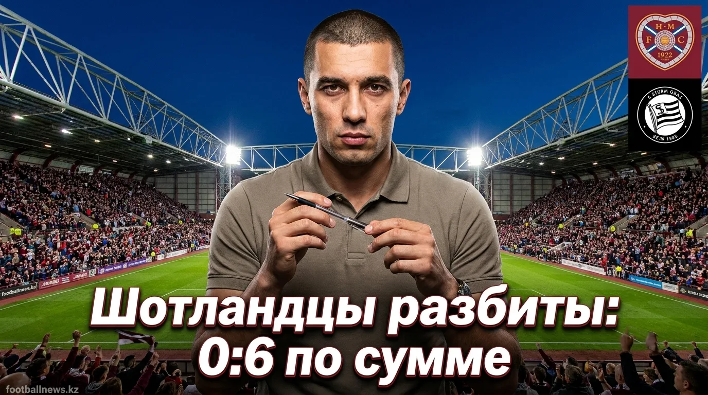 Хёрт оф Мидлотиан 0:2 Штурм Грац — шотландцы вылетают из Лиги чемпионов