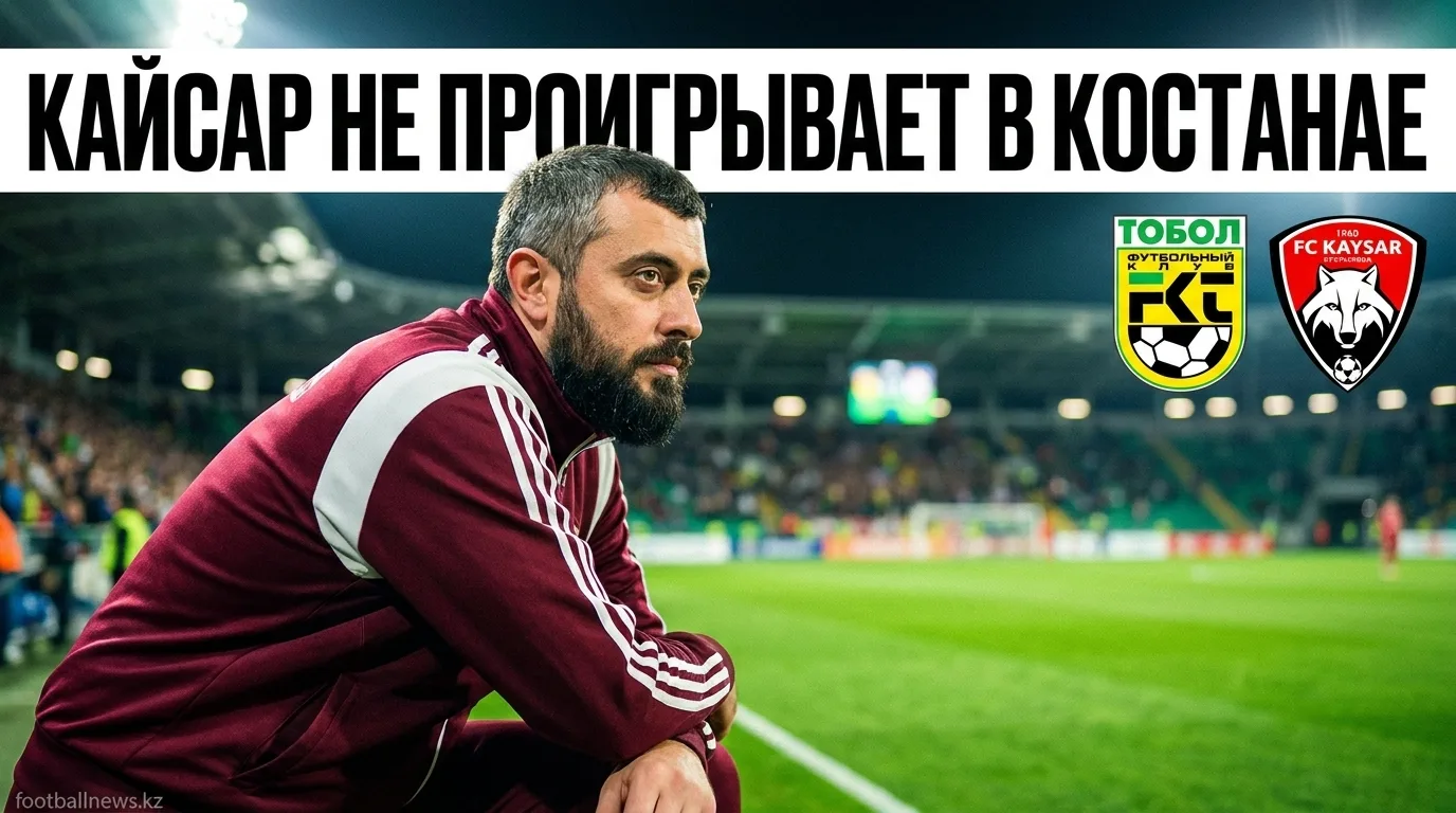 ФК Тобол Костанай vs Кайсар: вероятность ничьей высока — прогноз на 9 августа 2026