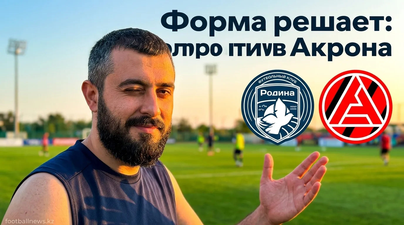 Родина Москва vs Акрон: форма хозяев говорит в их пользу — прогноз на 15 августа