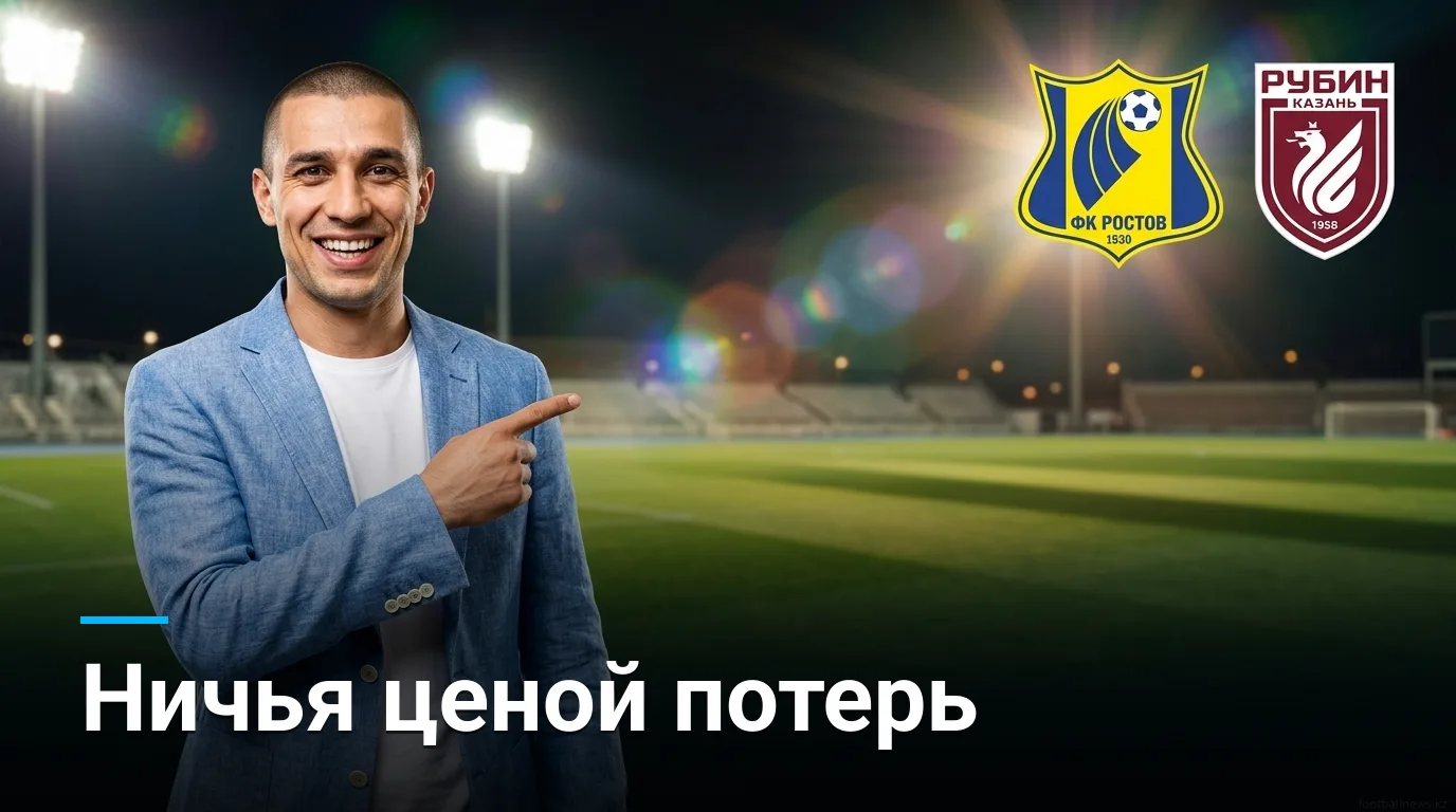 ФК Ростов и Рубин разошлись миром: обзор матча 1:1 в 4-м туре РПЛ