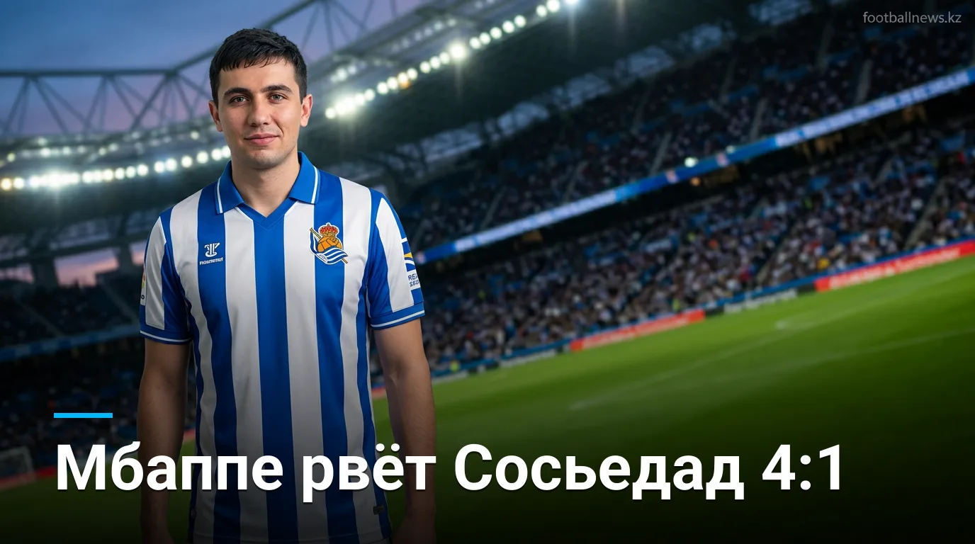 Реал Мадрид разгромил Реал Сосьедад 4:1 — Мбаппе стал лучшим на поле