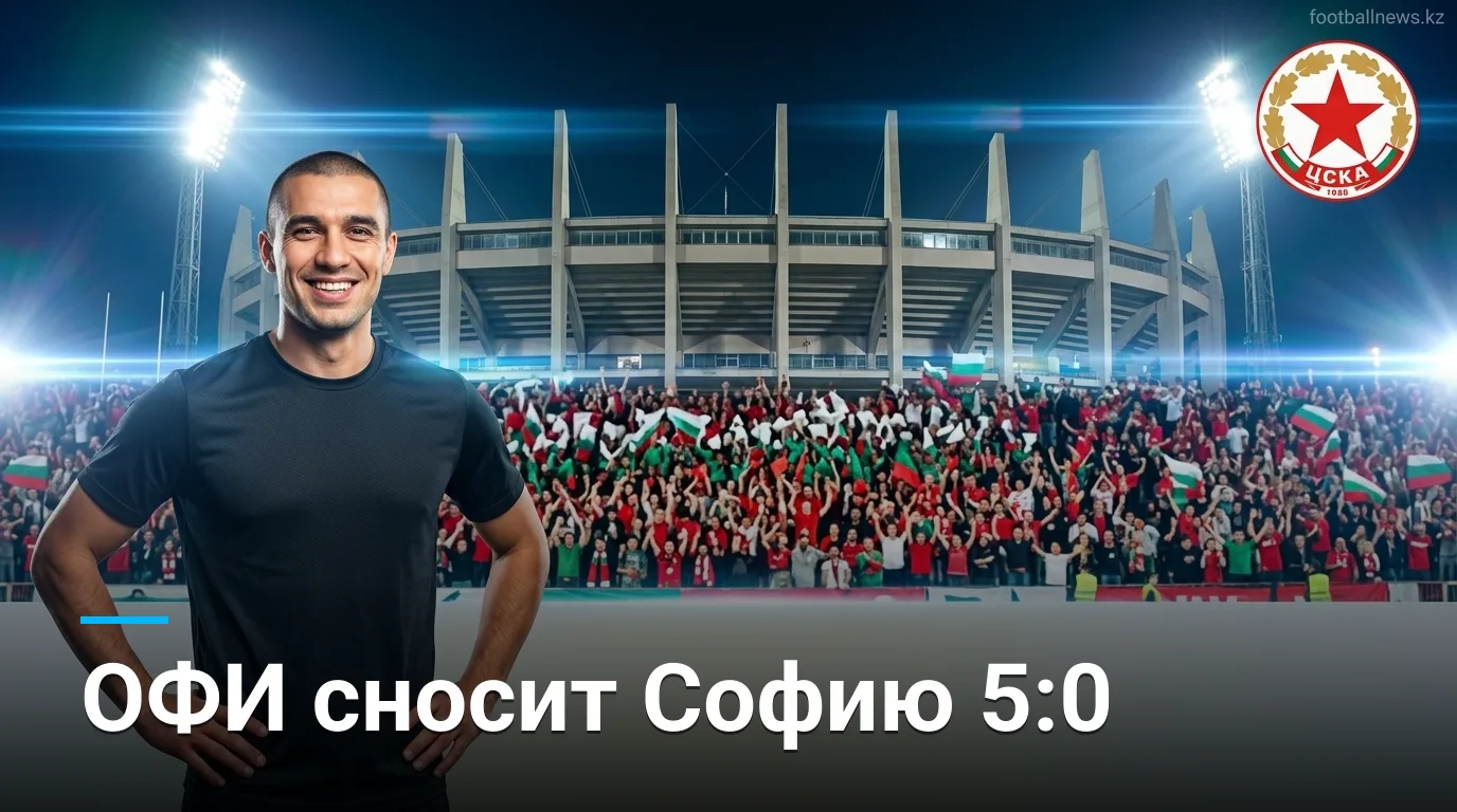 ЦСКА София 0:2 ОФИ: греки завершают двухматчевое противостояние разгромом по сумме