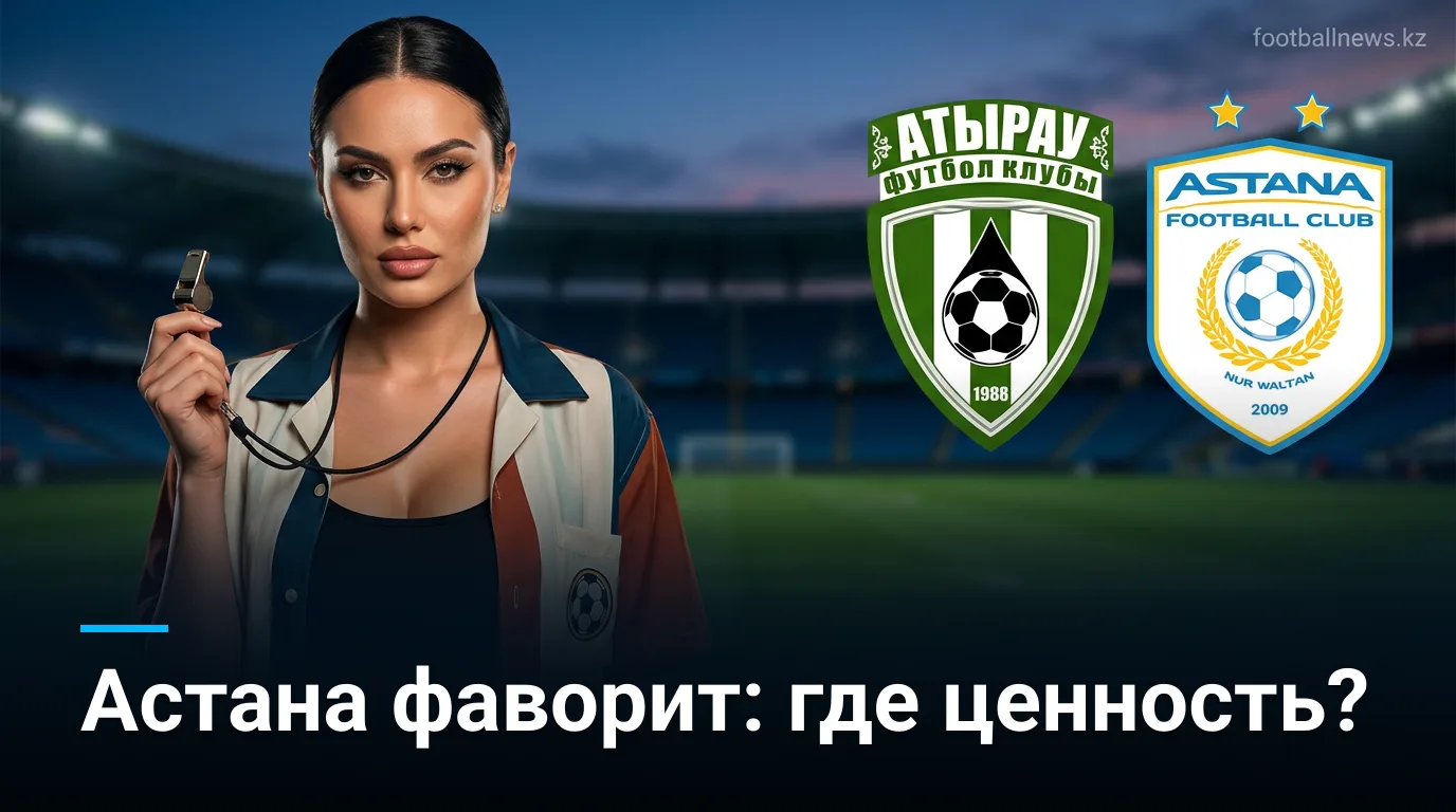 Атырау vs ФК Астана: разбор ставок и где рынок даёт значение — 30 августа 2026